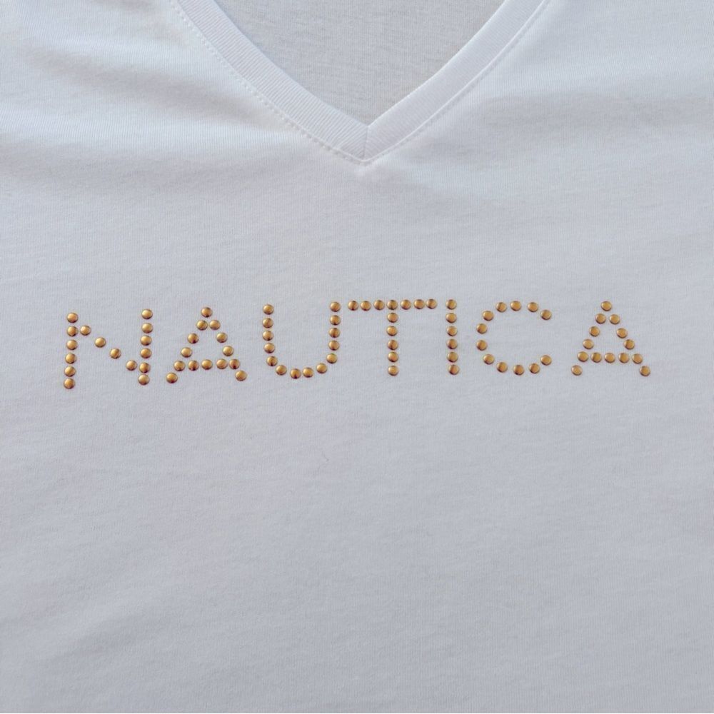 Nautica Studded Logo Crewneck T-Shirt • Small • NWT - Picture 13 of 13